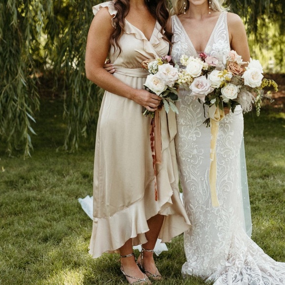 Samantha Wrap Ruffle Dress - Picture 3 of 4